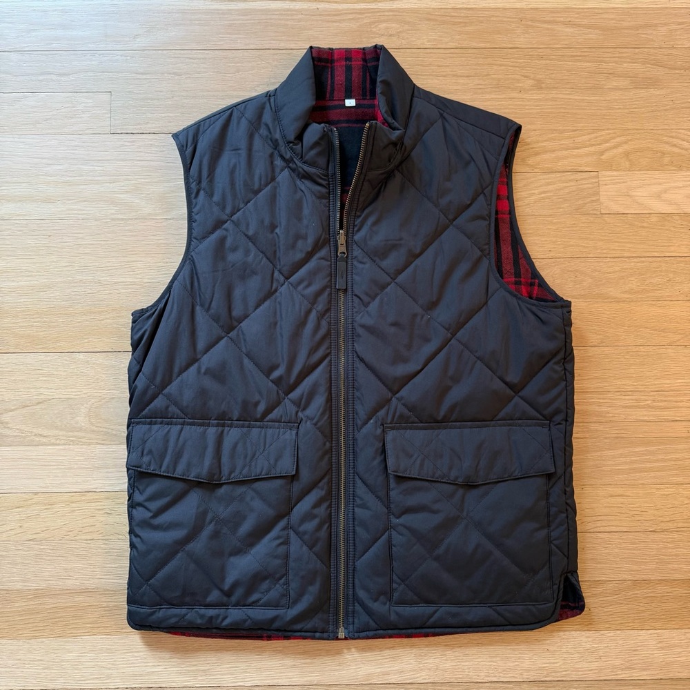 J. Crew | Black Quilted Vest | Size: Medium